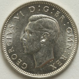 SIXPENCES 1945  GEORGE VI  BU