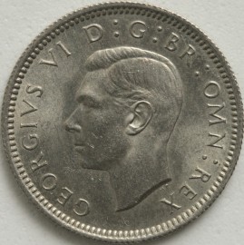 SIXPENCES 1947  GEORGE VI  BU