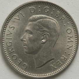 SIXPENCES 1951  GEORGE VI  UNC LUS