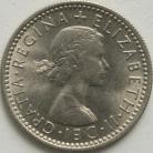 SIXPENCES 1957  ELIZABETH II BU