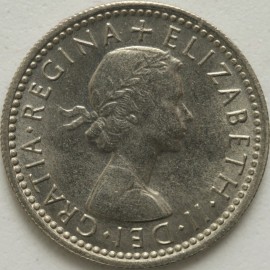 SIXPENCES 1964  ELIZABETH II  BU