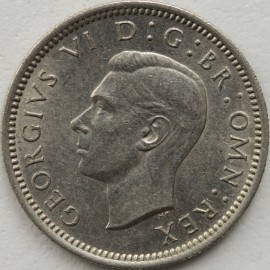 SIXPENCES 1949  GEORGE VI  UNC LUS