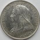 FLORINS 1893  VICTORIA VEILED HEAD PROOF BU