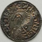 ANGLO SAXON-LATE PERIOD 978 -1016 AETHELRED II PENNY. Long Cross Type. Bare Headed Bust. Godwine on London. NEF