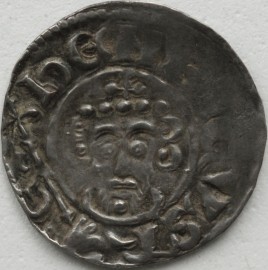 JOHN 1199 -1216 JOHN PENNY. SHORT CROSS TYPE. CLASS VB. GILEB. EXETER MINT. SCARCE.  EXCELLENT PORTRAIT GVF