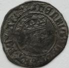 HENRY VII 1504 -1509 HENRY VII HALFGROAT PROFILE ISSUE ARCHBISHOP BAINBRIDGE YORK MINT TWO KEYS BELOW SHIELD ON REVERSE MM MARTLET NICE PORTRAIT GEF