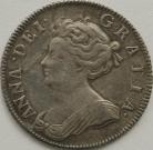 SHILLINGS 1705  ANNE PLUMES SCARCE GVF