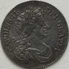 SIXPENCES 1677  CHARLES II GEF