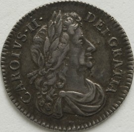 SIXPENCES 1683  CHARLES II  EF