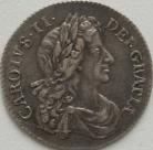 SIXPENCES 1683  CHARLES II NEF