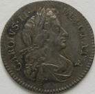 SIXPENCES 1684  CHARLES II NEF