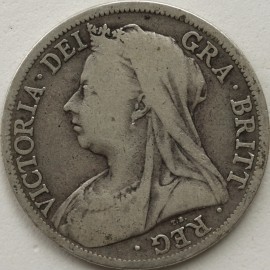 HALF CROWNS 1895  VICTORIA  GF