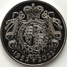 FIVE POUNDS 2022  ELIZABETH II THE PLATINUM JUBILEE OF HER MAJESTY THE QUEEN JODY CLARK REVERSE BU