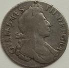 SHILLINGS 1699  WILLIAM III 5TH BUST HIGH HAIR RARE GF