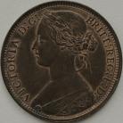 PENNIES 1866  VICTORIA  UNC T