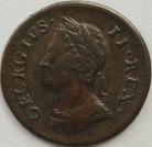 FARTHINGS 1754  GEORGE II GVF