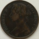 PENNIES 1887  VICTORIA VF