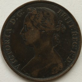 PENNIES 1887  VICTORIA  VF