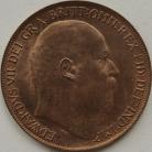 PENNIES 1909  EDWARD VII F168 BU