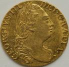 GUINEAS 1777  GEORGE III GEORGE III 4TH HEAD S3728 NEF/EF