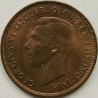 PENNIES 1940  GEORGE VI DOUBLE EXERGUAL LINE GEF