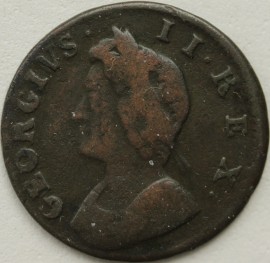 FARTHINGS 1734  GEORGE II  GF