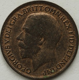 FARTHINGS 1917  GEORGE V BRIGHT FINISH UNC LUS