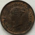 QUARTER FARTHINGS 1852  VICTORIA PATCHY STAINS UNC LUS