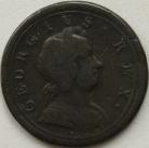 HALFPENCE 1720  GEORGE I NVF