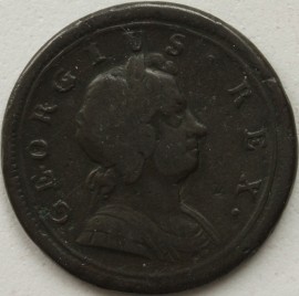 HALFPENCE 1720  GEORGE I  NVF