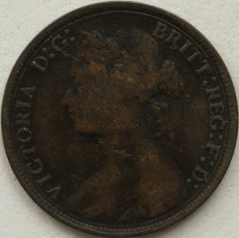 HALFPENCE 1879  VICTORIA  GF