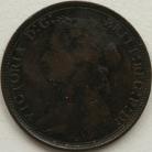 HALFPENCE 1880  VICTORIA SCARCE GF