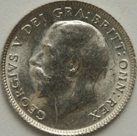 SIXPENCES 1917  GEORGE V VERY SCARCE BU