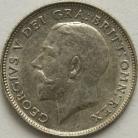 SIXPENCES 1925  GEORGE V NARROW RIM TINY EDGE KNOCK UNC LUS