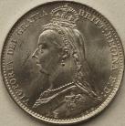 SIXPENCES 1892  VICTORIA VERY SCARCE  GRADE BU