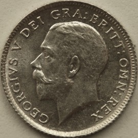 SIXPENCES 1914  GEORGE V  UNC LUS