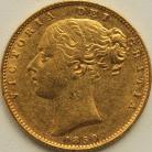 SOVEREIGNS 1850  VICTORIA LONDON SHIELD NEF