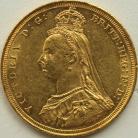 SOVEREIGNS 1887  VICTORIA JUBILEE HEAD SYDNEY VERY SCARCE EF