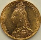 SOVEREIGNS 1891  VICTORIA JUBILEE HEAD MELBOURNE GEF