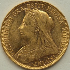 SOVEREIGNS 1894  VICTORIA OLD HEAD LONDON GEF