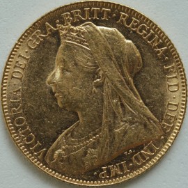 SOVEREIGNS 1900  VICTORIA OLD HEAD LONDON GEF