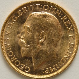 SOVEREIGNS 1915  GEORGE V MELBOURNE UNC LUS