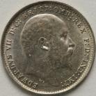 THREEPENCES SILVER 1906  EDWARD VII VERY SCARCE BU