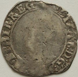 ELIZABETH I 1594 -1596 ELIZABETH I SHILLING 6TH ISSUE MM WOOLPACK  FAIR