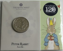 FIVE POUNDS 2022  ELIZABETH II PETER RABBIT 120 YEARS PACK BU