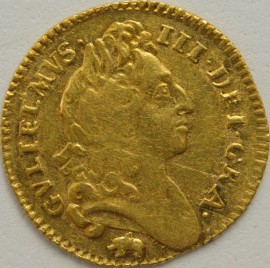 HALF GUINEAS 1696  WILLIAM III WILLIAM III LAUREATE BUST ELEPHANT AND CASTLE RARE - ADJUSTMENT MARKS ON REVERSE GVF