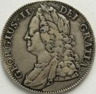 CROWNS 1743  GEORGE II ROSES VF