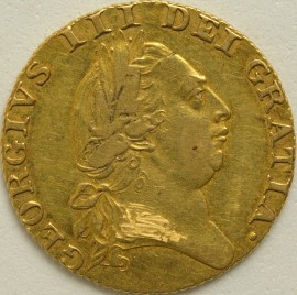 GUINEAS 1787  GEORGE III GEORGE III 5TH HEAD NEF