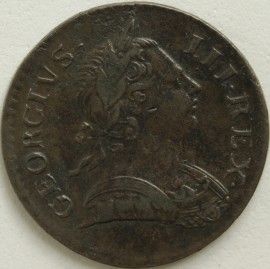 HALFPENCE 1771  GEORGE III  GVF