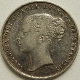 SHILLINGS 1854  VICTORIA VERY RARE VF/GVF